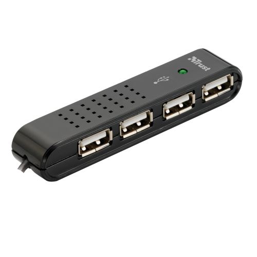 USB-хаб 14591 Trust Vecco 4xUSB 2.0 держатель провода
