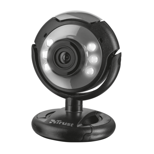 Веб-камера Trust SpotLight с подсветкой и микрофоном (16429)