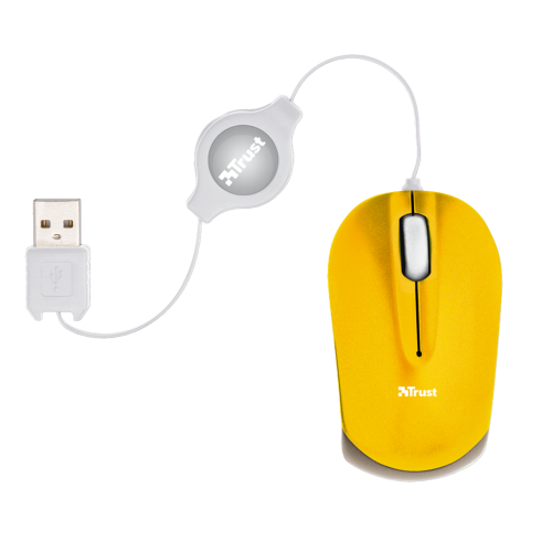Nanou Retractable Micro Mouse - Yellow