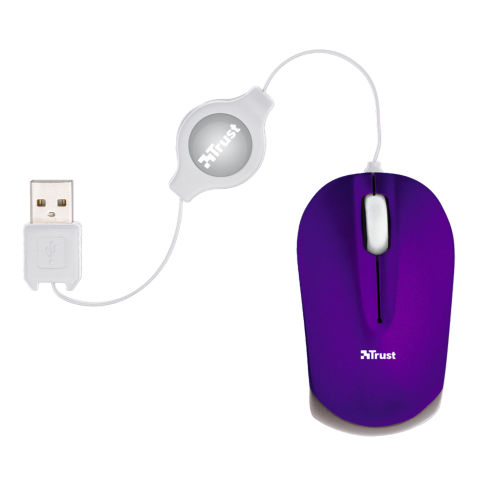 Nanou Retractable Micro Mouse - purple