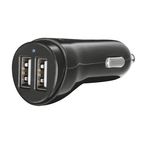 Автомобильное зарядное устройство USB Trust 2x12W Fast Dual