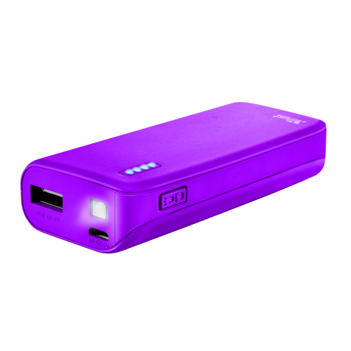 Внешний аккумулятор Trust Primo 4400 - neon purple