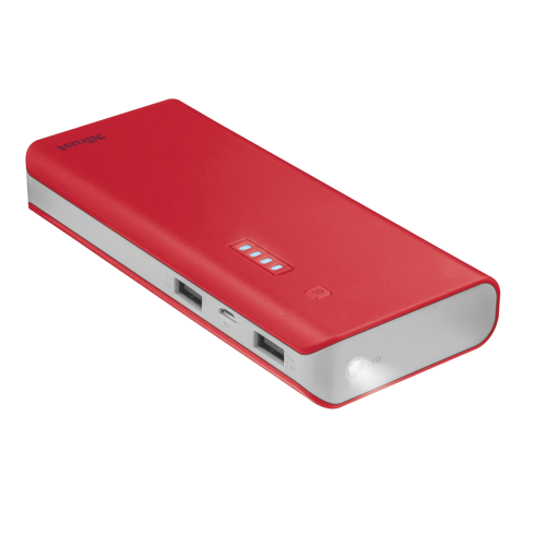 Внешний аккумулятор Trust Primo 10000 - red