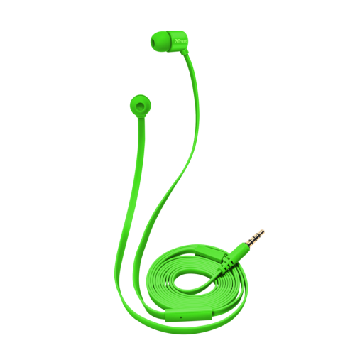 Наушники Trust Duga In-Ear - neon green