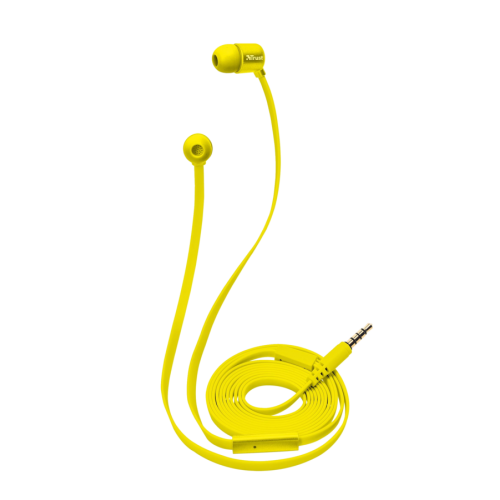 Наушники Trust Duga In-Ear - neon yellow